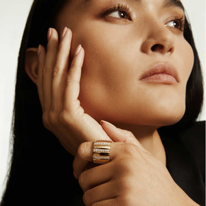1.75ctw Orb Ribbed Ring