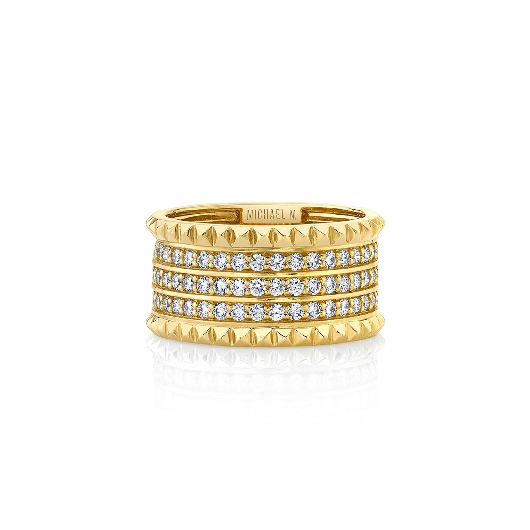 1.50ctw Tetra Triple Pavé  Band