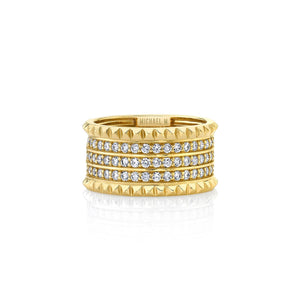 1.50ctw Tetra Triple Pavé  Band