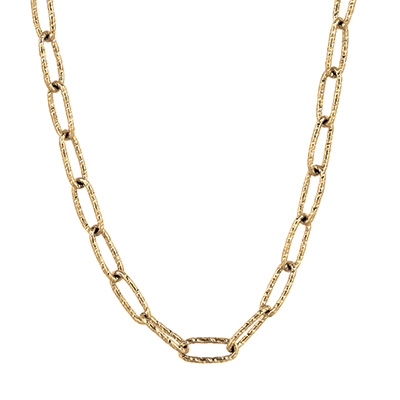 16" Textured Big Link Fancy Chain