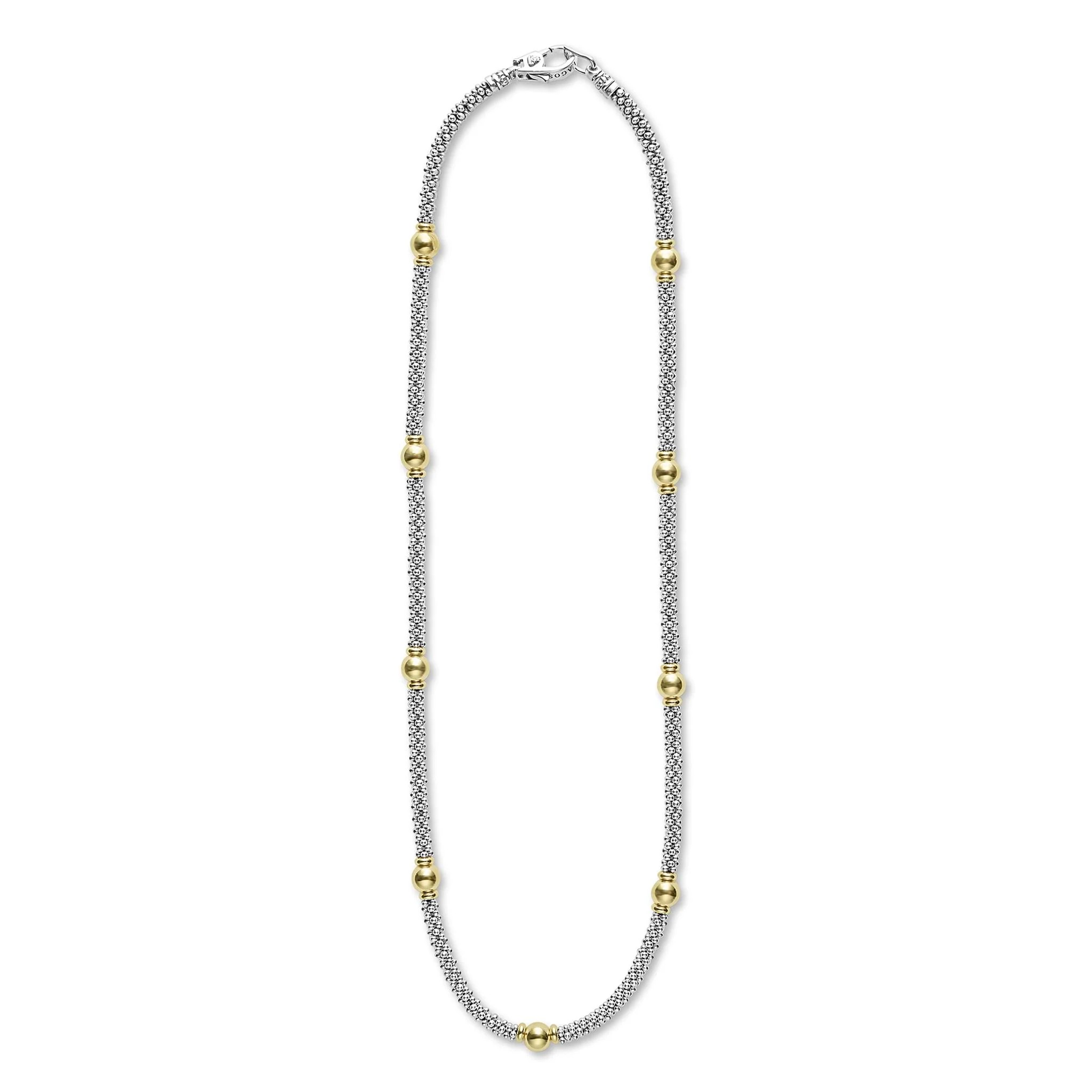 18K Gold Station Necklace