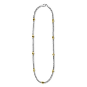 18K Gold Station Necklace