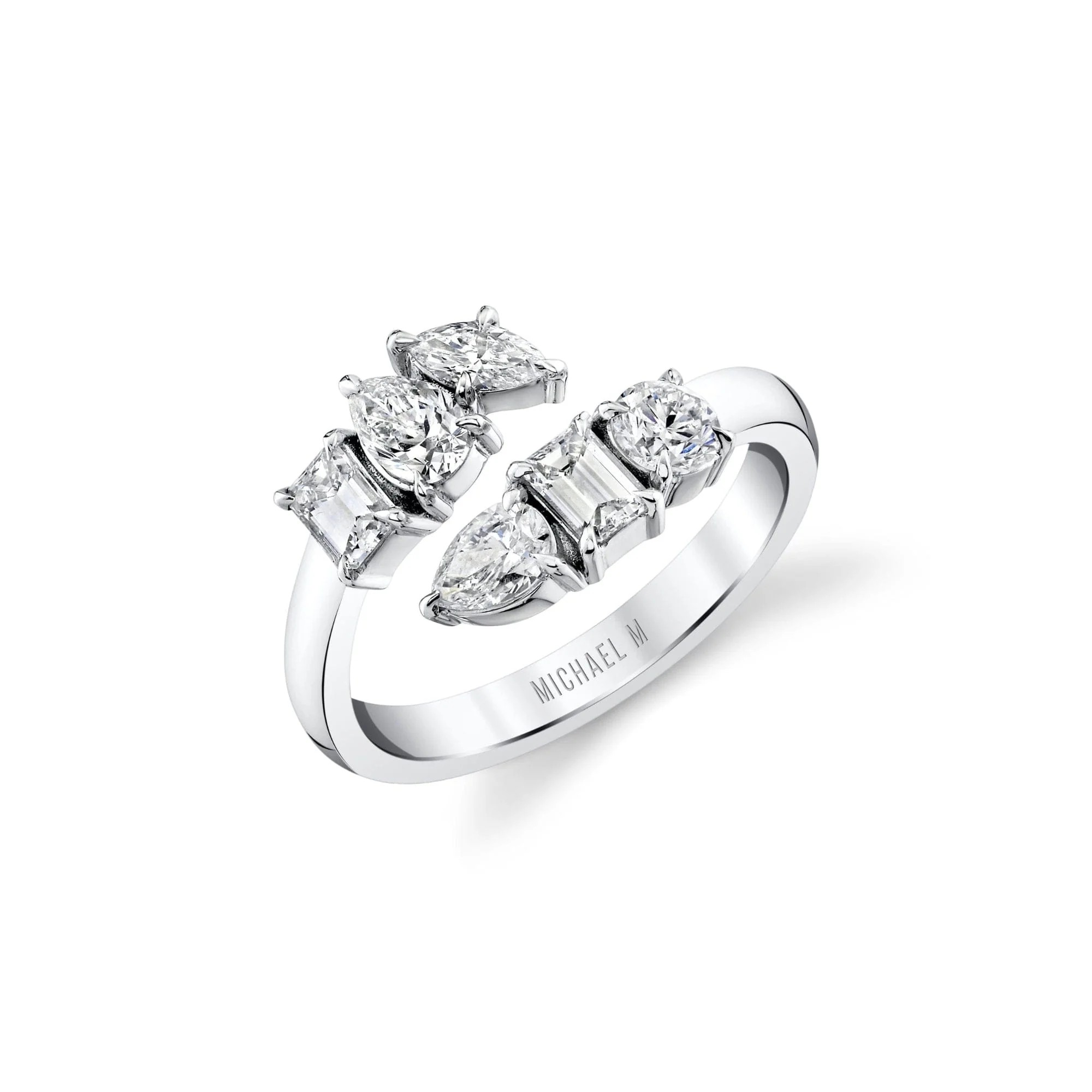 1.16ctw Diamond Montage Bypass Ring