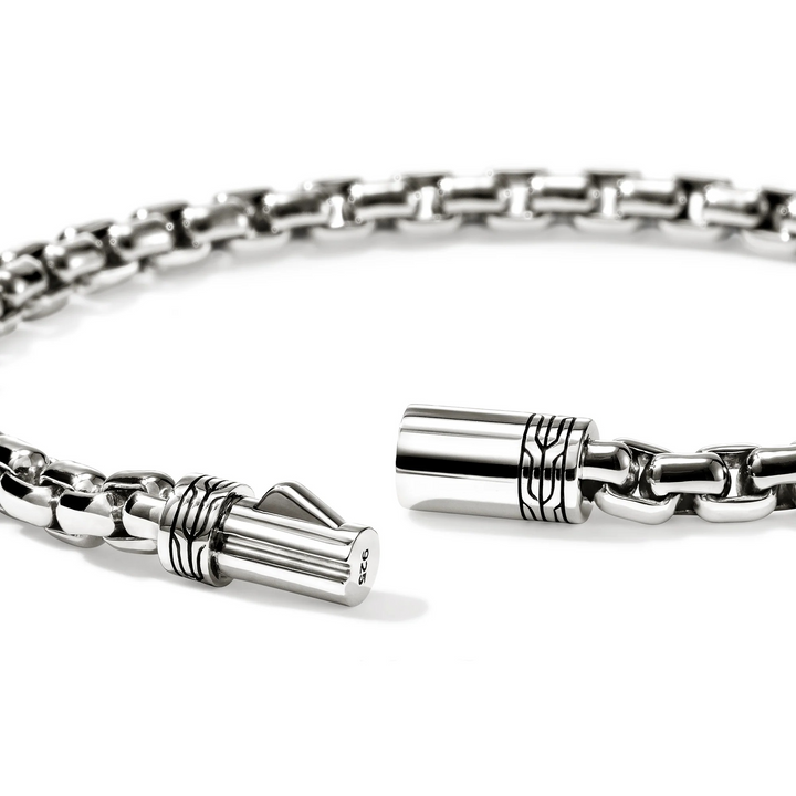 Sterling Silver Box Chain Bracelet