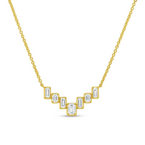 0.71ctw Diamond Bar Necklace