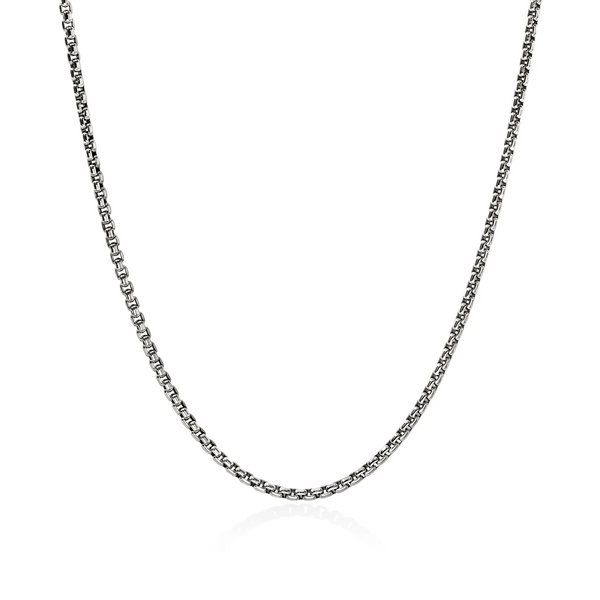 Sterling Silver Box Chain Necklace 2.7MM
