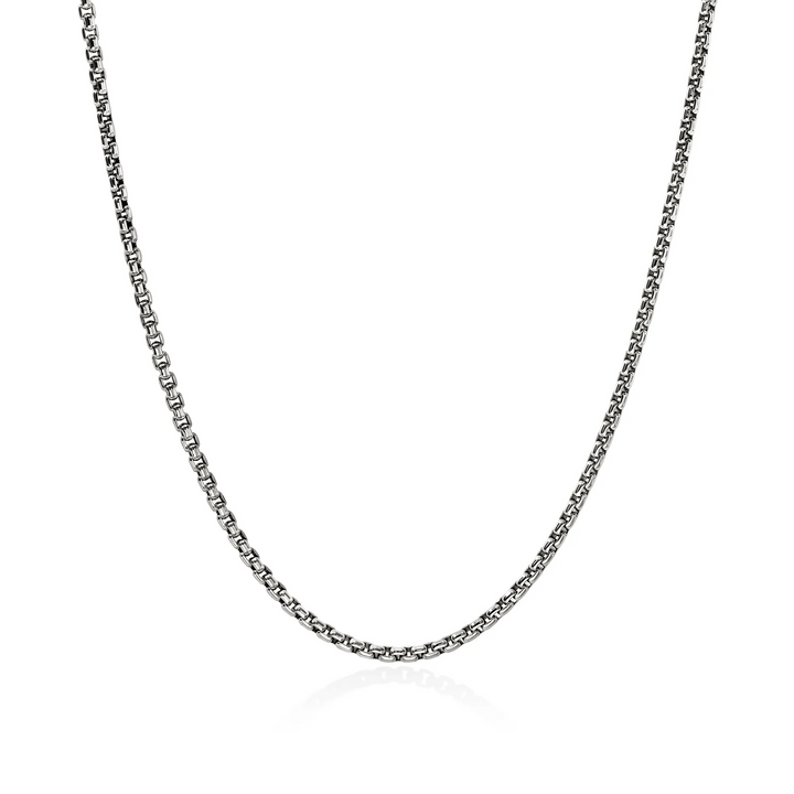 Sterling Silver Box Chain Necklace 2.7MM