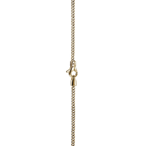 22" 14K Yellow Gold Curb Chain Necklace