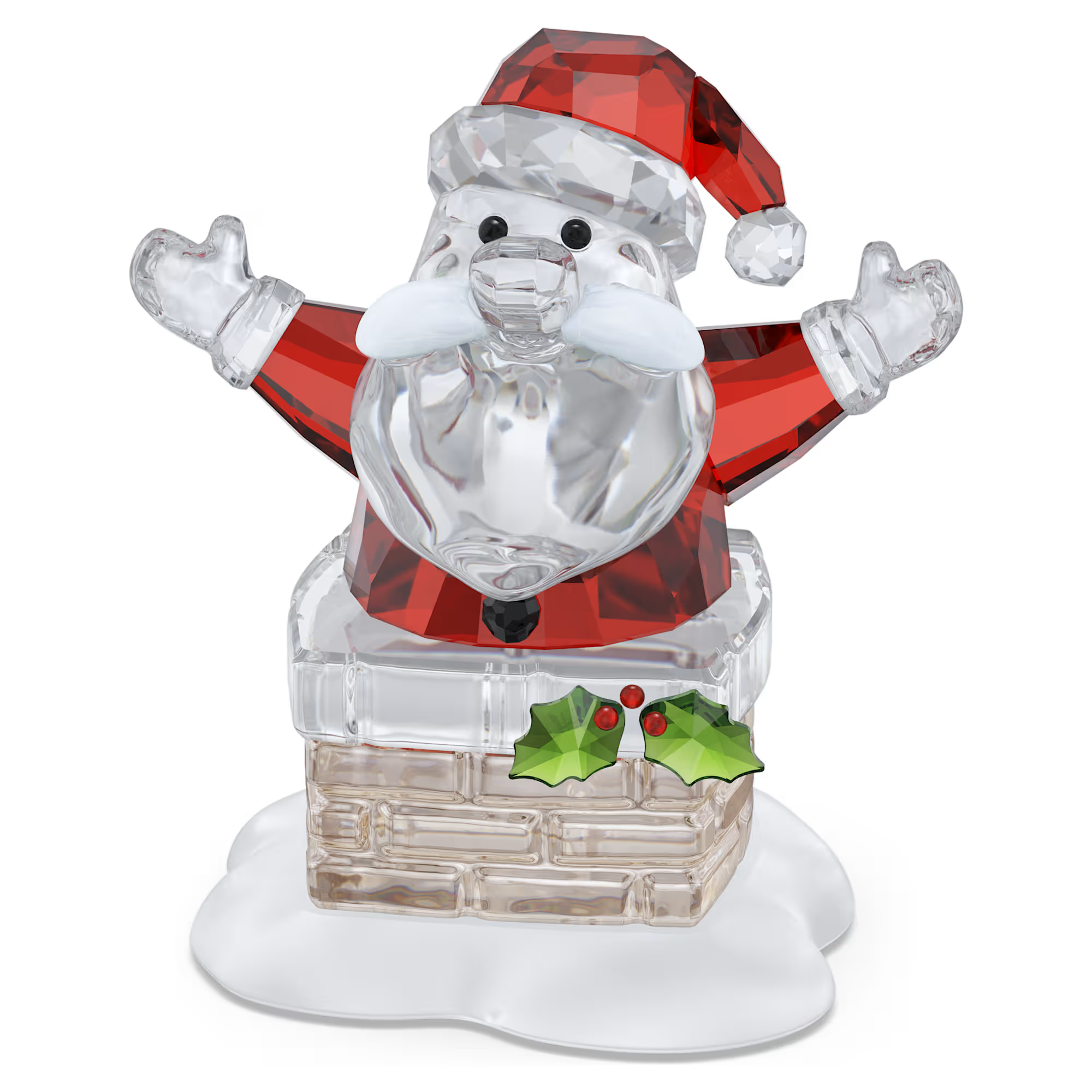Holiday Cheers Santa Claus and Chimney