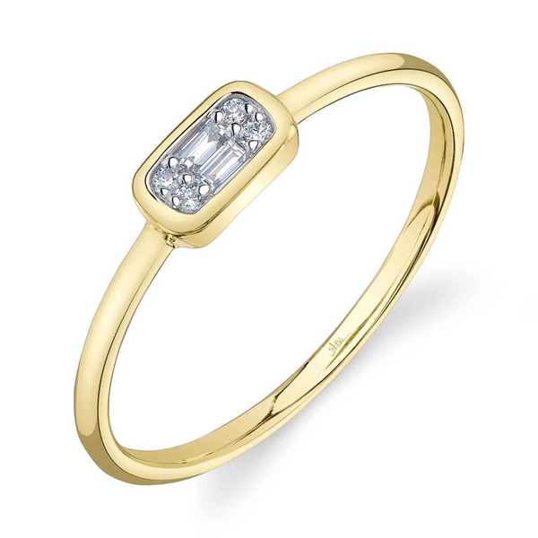 0.07ctw Diamond Baguette Ring