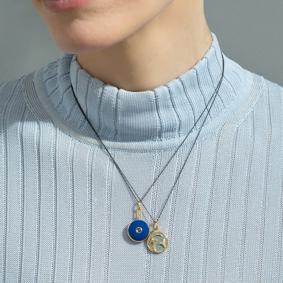 Mini Zodiac Enamel Vermeil Charm