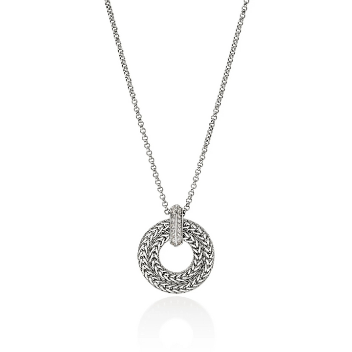 0.21ctw Diamond Link Pendant Necklace