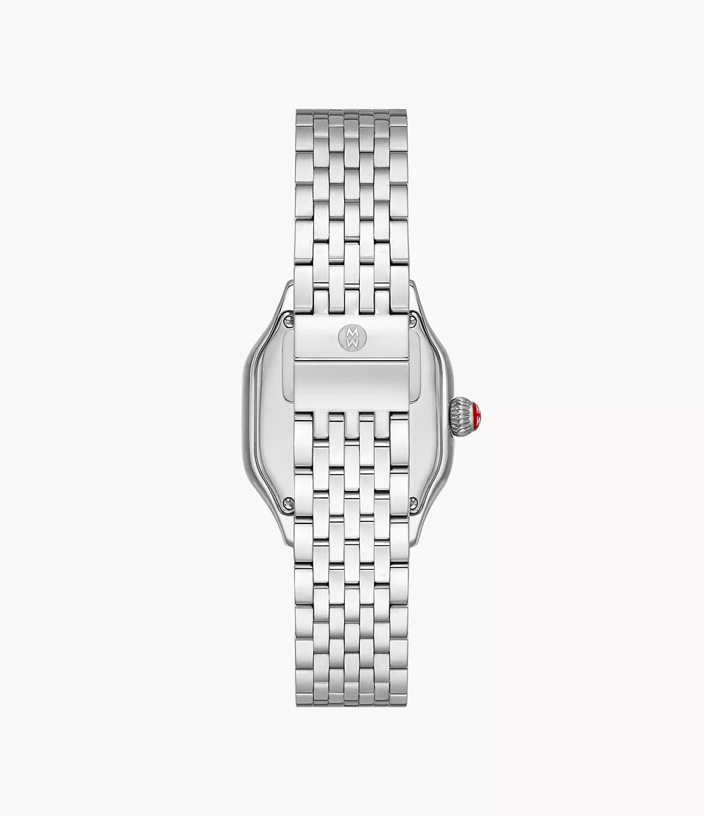 Meggie Stainless Steel Diamond Dial Watch