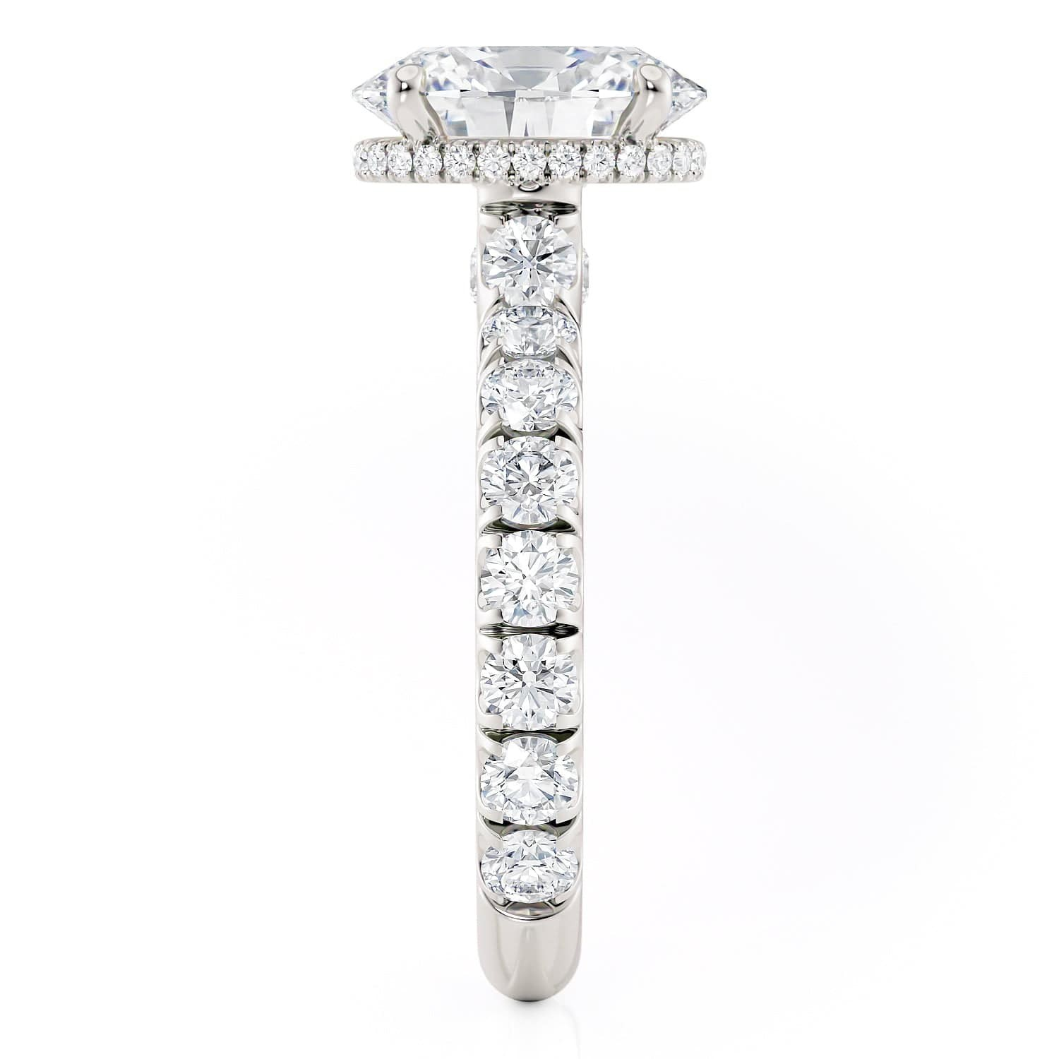 0.94ctw Oval Diamond Engagement Ring
