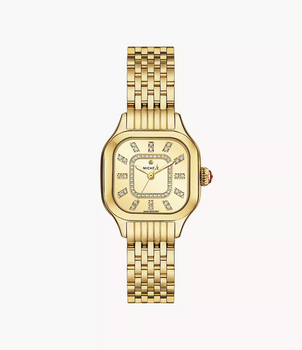 Meggie Gold-Plated Diamond Dial Watch