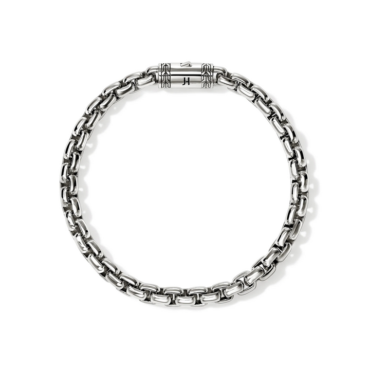 Sterling Silver Box Chain Bracelet 6MM