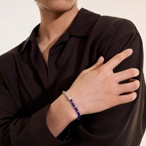 Sterling Silver Heishi Chain Bracelet