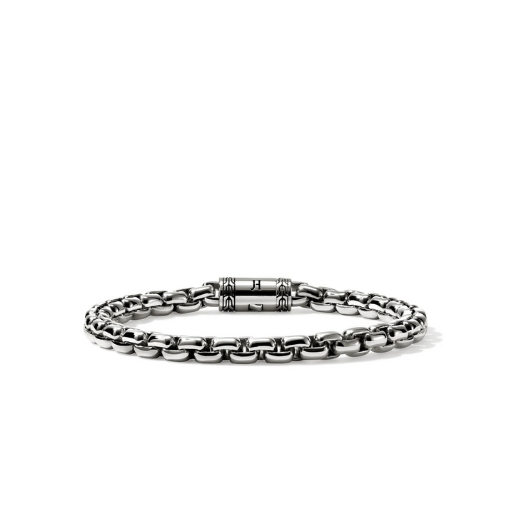 Sterling Silver Box Chain Bracelet 6MM