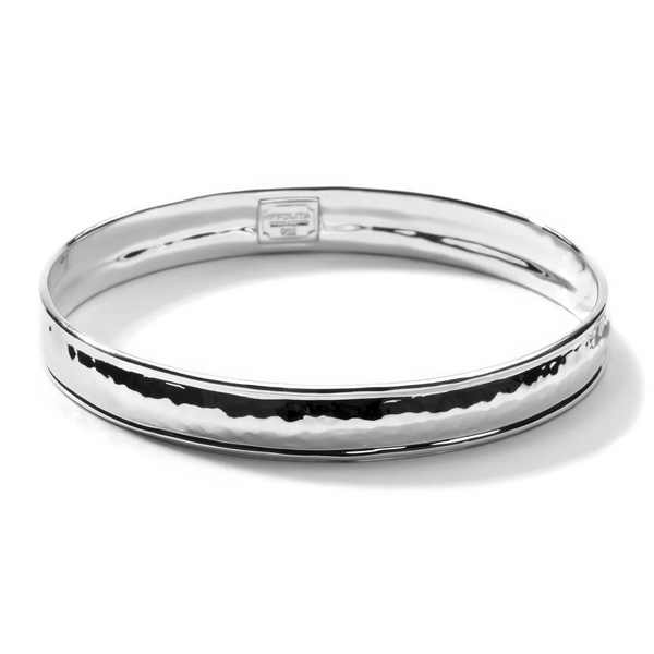 Goddess Flat Bangle in Sterling Silver