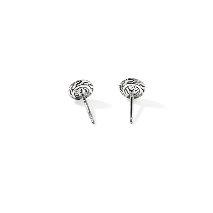 Sterling Silver Essential Pavé Diamond Stud Earring