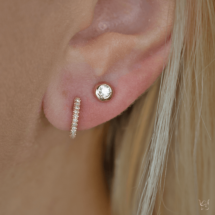 0.07ctw Diamond Huggie Earring - Gunderson's Jewelers