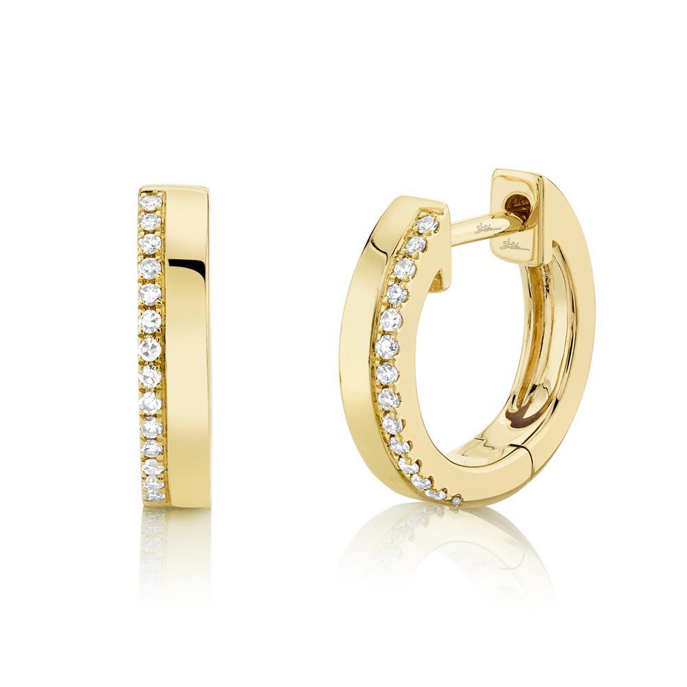 0.08ctw Diamond Huggie Earring - Gunderson's Jewelers