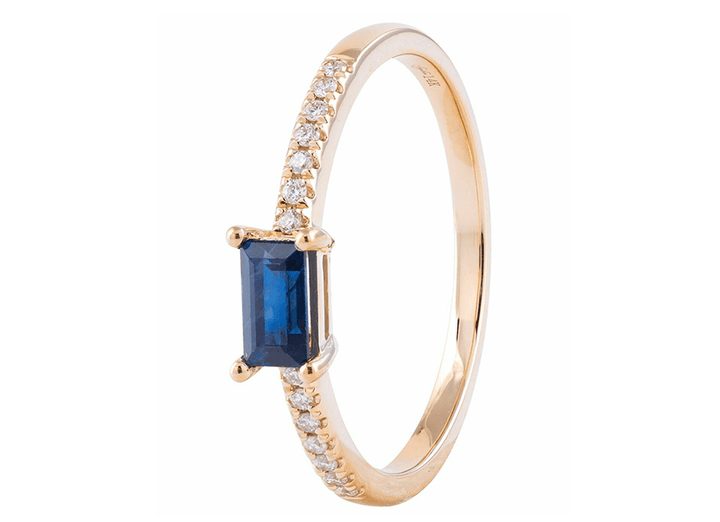 0.09ctw Diamond and Sapphire Ring - Gunderson's Jewelers
