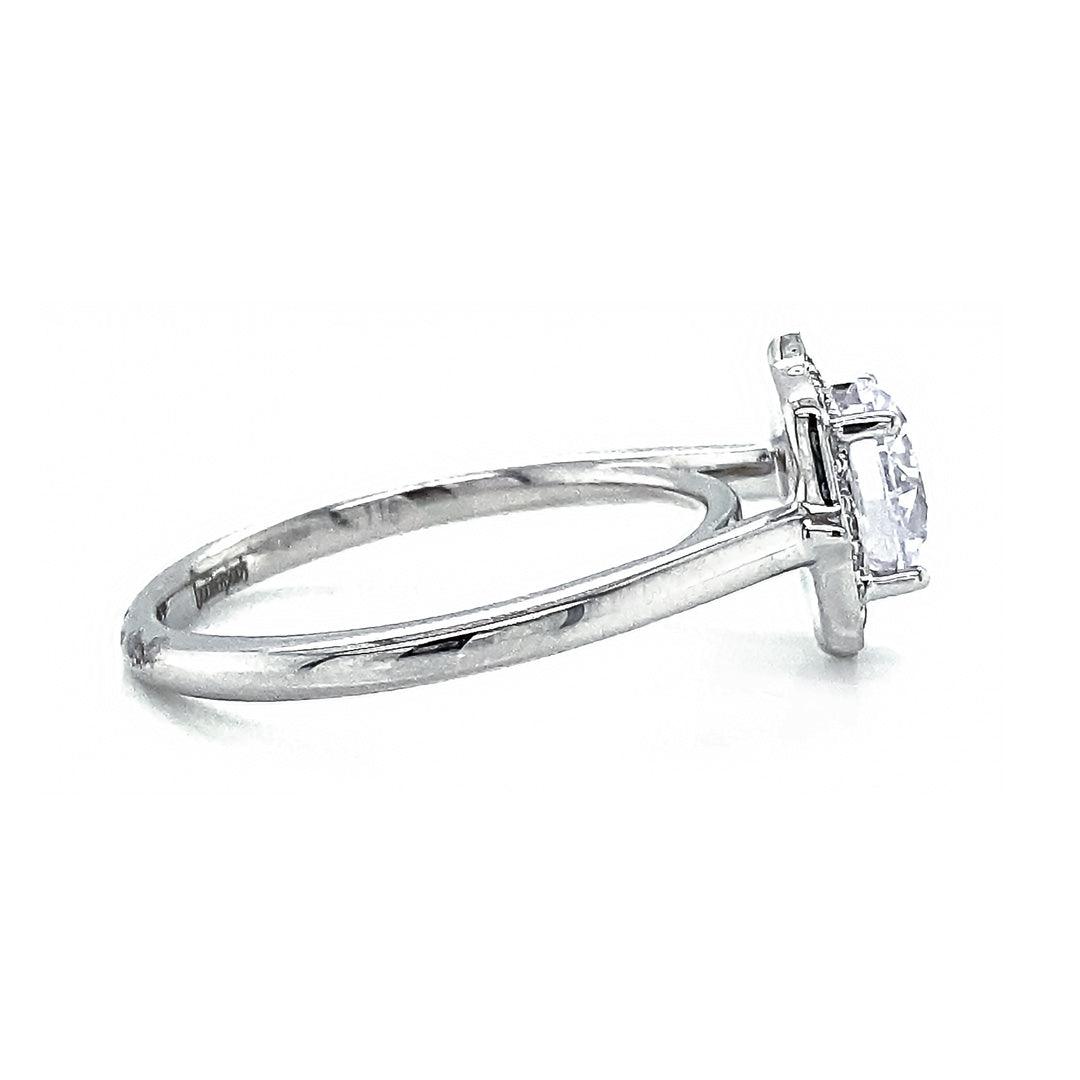 0.12ctw Halo Style Diamond Engagement Ring - Gunderson's Jewelers