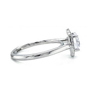0.12ctw Halo Style Diamond Engagement Ring - Gunderson's Jewelers