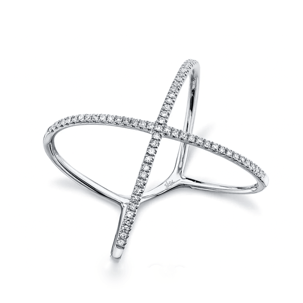 0.18CT Diamond "X" Ring - Gunderson's Jewelers