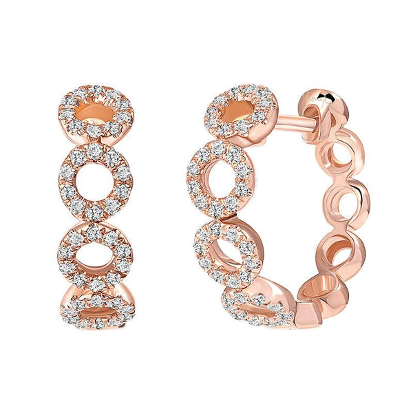 0.21ctw Diamond Earrings, Rose Gold - Gunderson's Jewelers