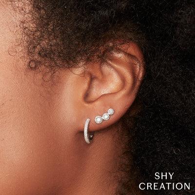 0.21ctw Diamond Pave Hoop Earring - Gunderson's Jewelers