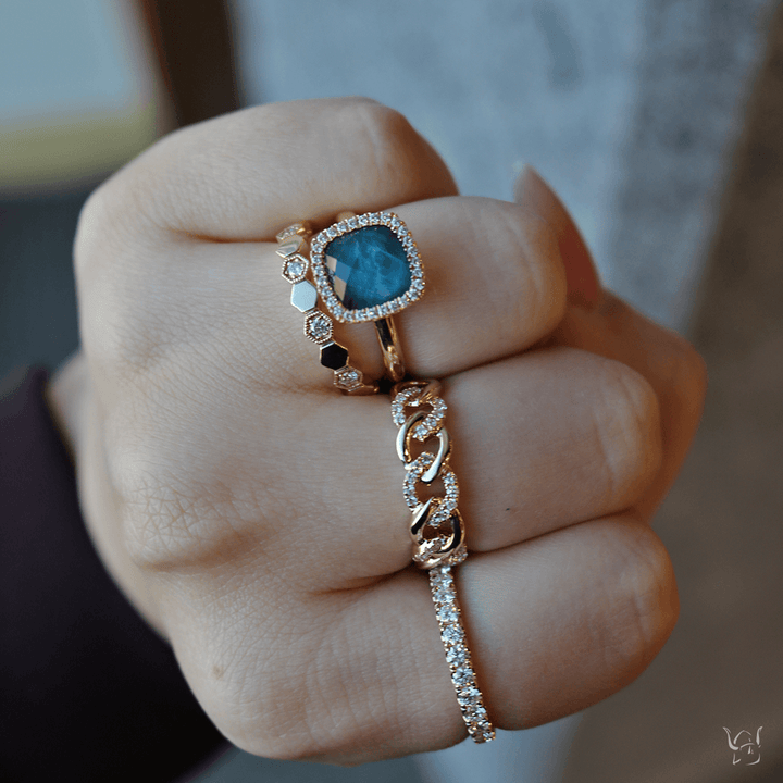 0.22ctw Diamond Fashion Link Ring - Gunderson's Jewelers