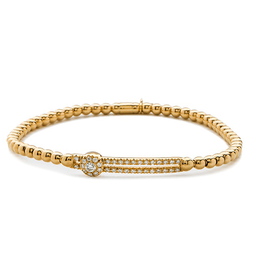 0.25ctw, 18K Yellow Gold Tresore Stretch Bracelet - Gunderson's Jewelers
