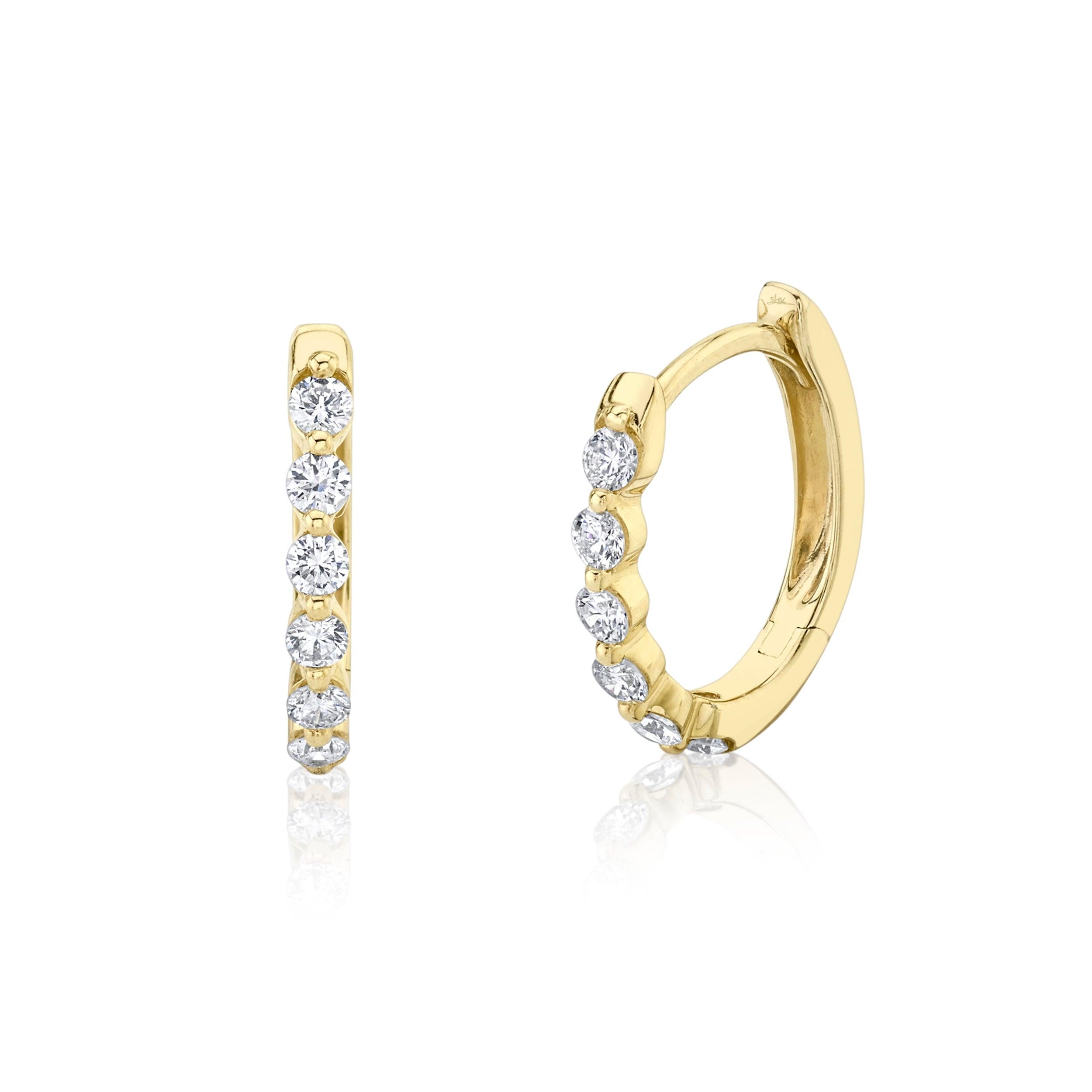 0.26ctw Diamond Huggie Earring - Gunderson's Jewelers