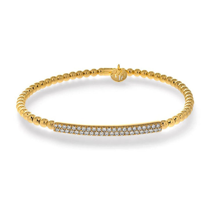 0.41ctw, 18K Yellow Gold Tresore Stretch Bracelet - Gunderson's Jewelers