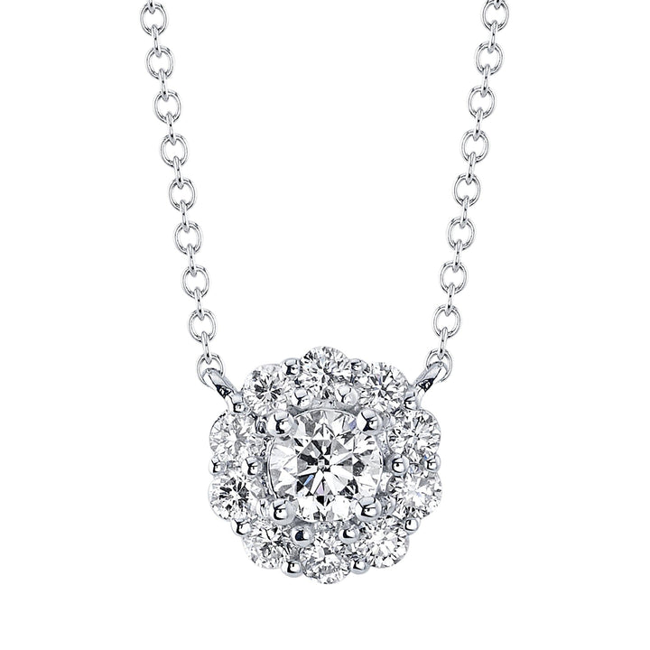 0.42ctw Diamond Cluster Necklace - Gunderson's Jewelers
