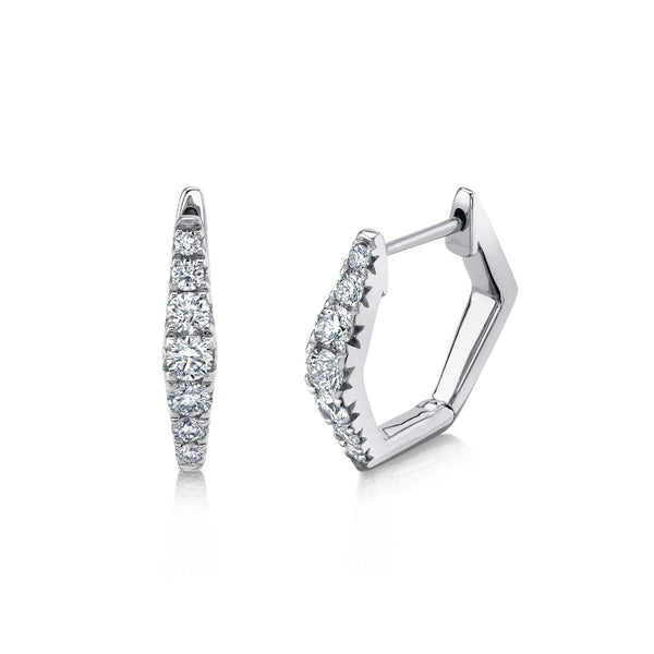 0.49ctw Diamond Huggie Earring - Gunderson's Jewelers