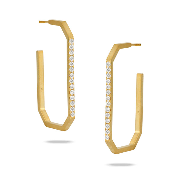 0.52ctw Diamond Hoop Earrings - Gunderson's Jewelers