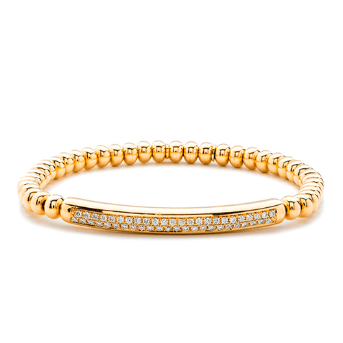 0.53ctw, 18K Yellow Gold Tresore Stretch Bracelet - Gunderson's Jewelers