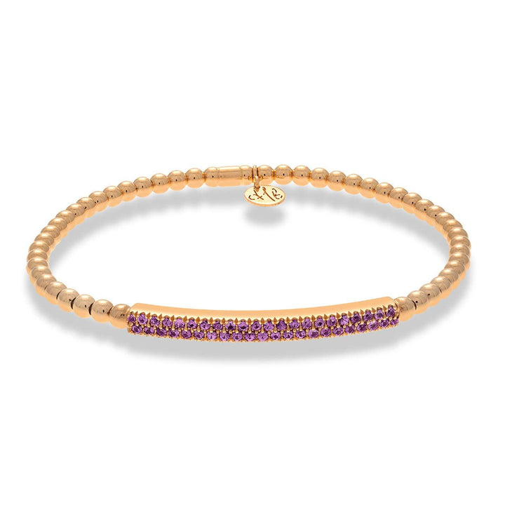 0.60ctw Pink Sapphires Tresore Stretch Bracelet - Gunderson's Jewelers