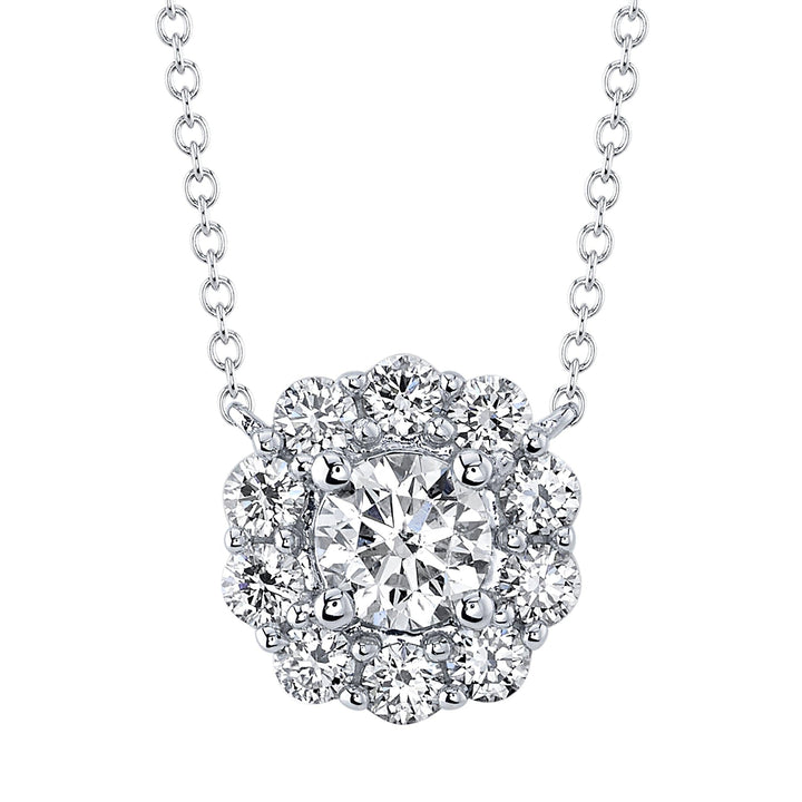 0.79ctw Diamond Cluster Necklace - Gunderson's Jewelers