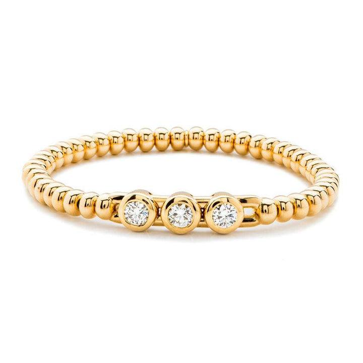 0.90ctw, 18K Yellow Gold Tresore Stretch Bracelet - Gunderson's Jewelers