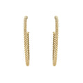 18K Gold Caviar Hoop Earrings