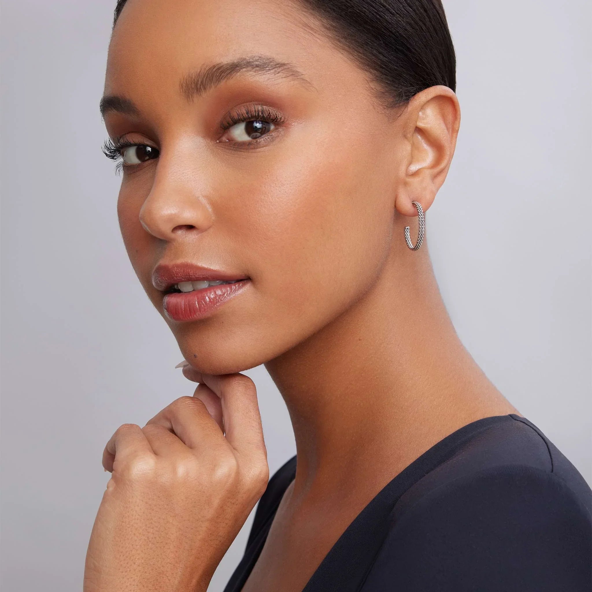 Beaded Hoop Earrings