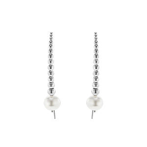 Graduated Bead Pearl Earrings
