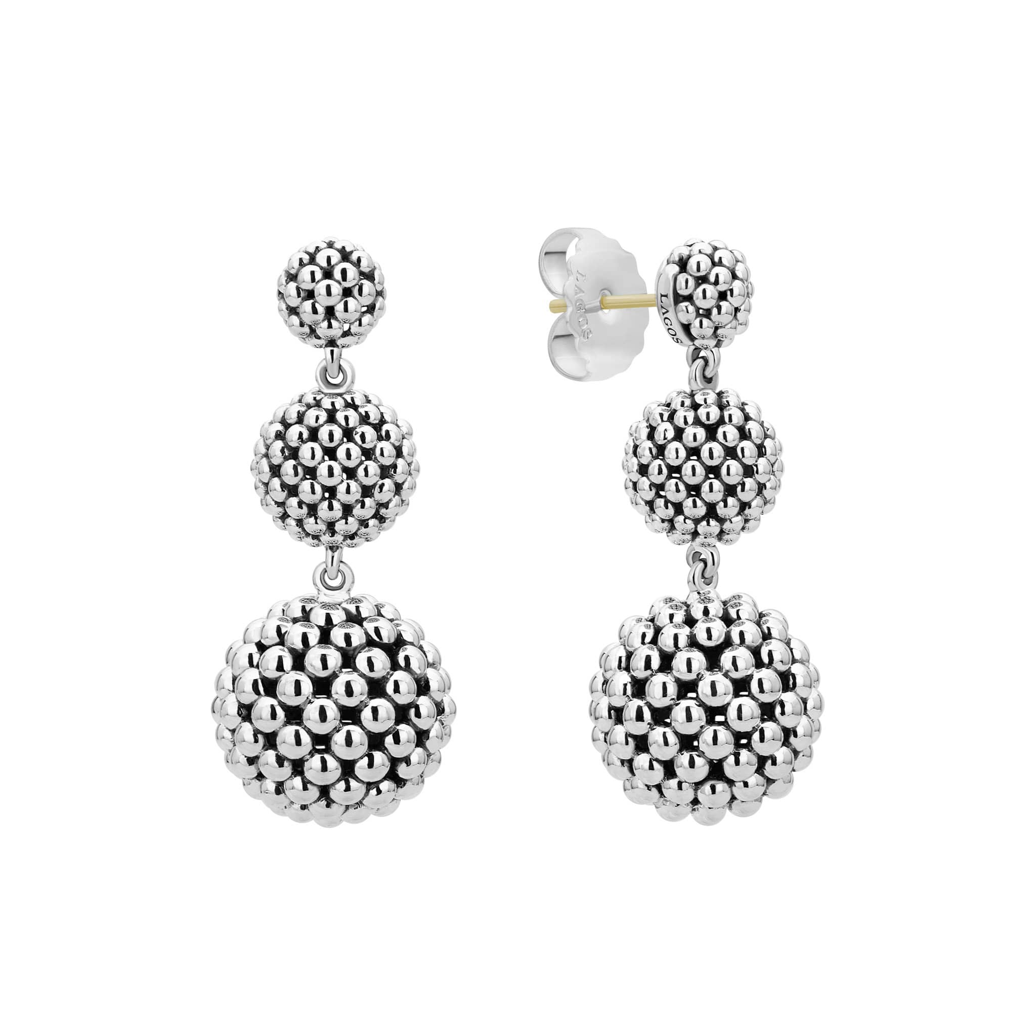 Caviar Drop Earrings
