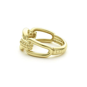 18K Gold Link Ring