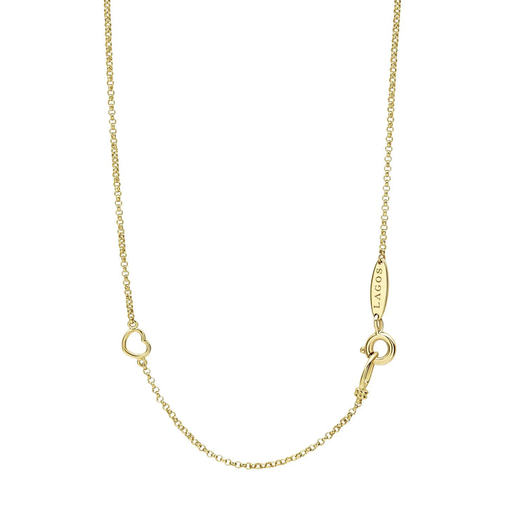 18K Gold Graduated Bead Necklace