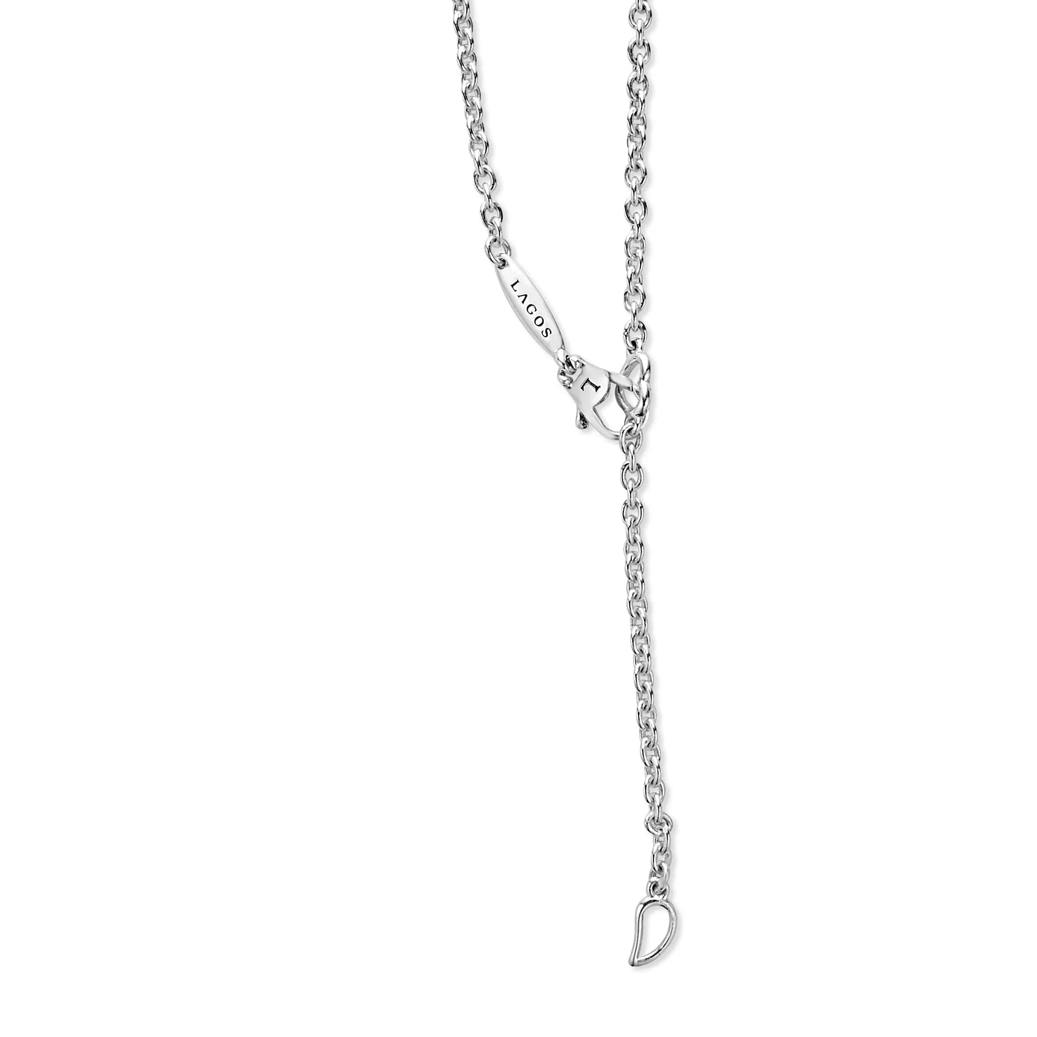 Two-Tone X Diamond Necklace